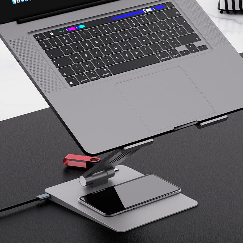 Docking Station Klip Xtreme DockStar KDA-500 9 en 1 con Soporte y Carga Inalámbrica