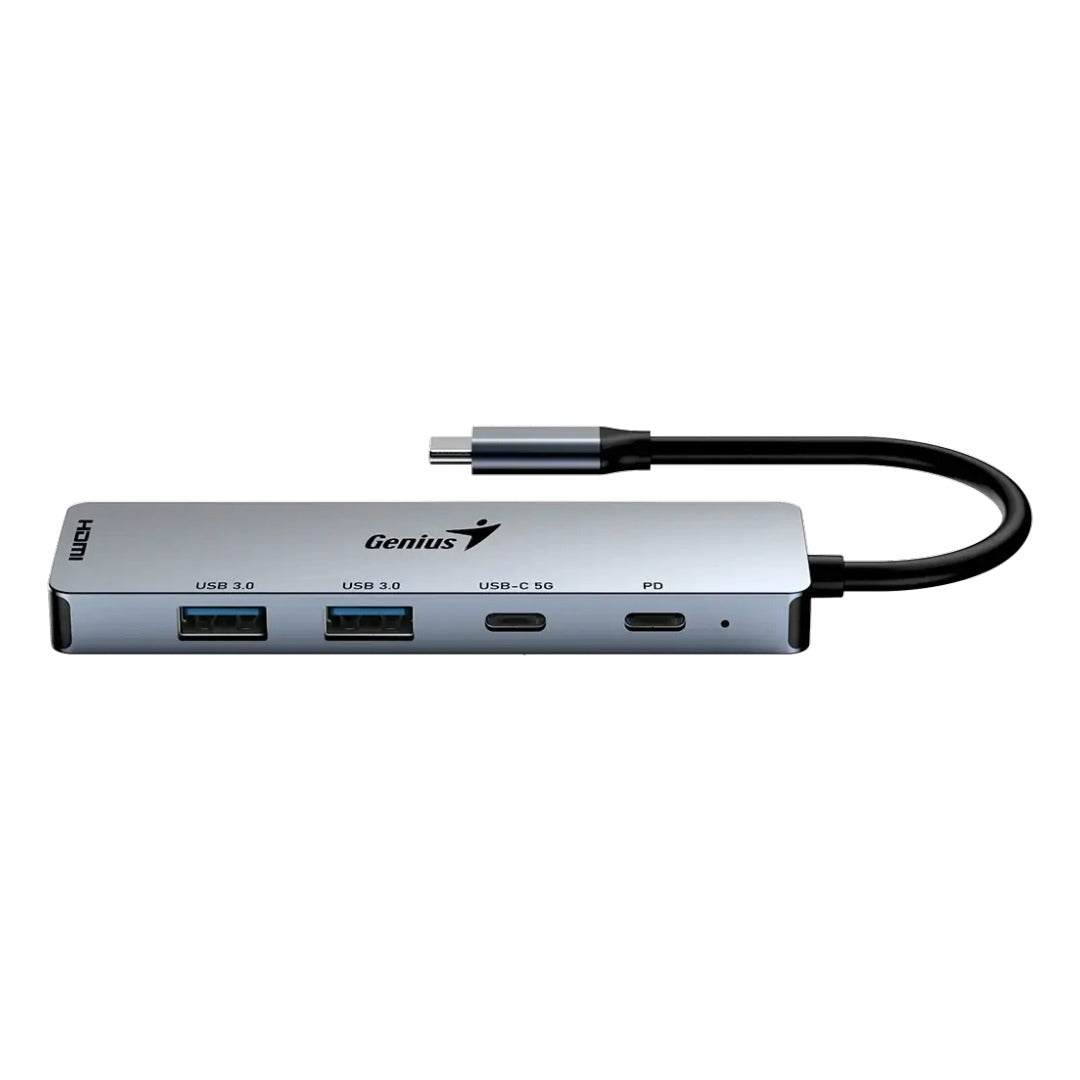 HUB USB-C Genius UH-500 2 USB-A 3.0 / 1 USB-C / 1 HDMI 4K Power Delivery 100W
