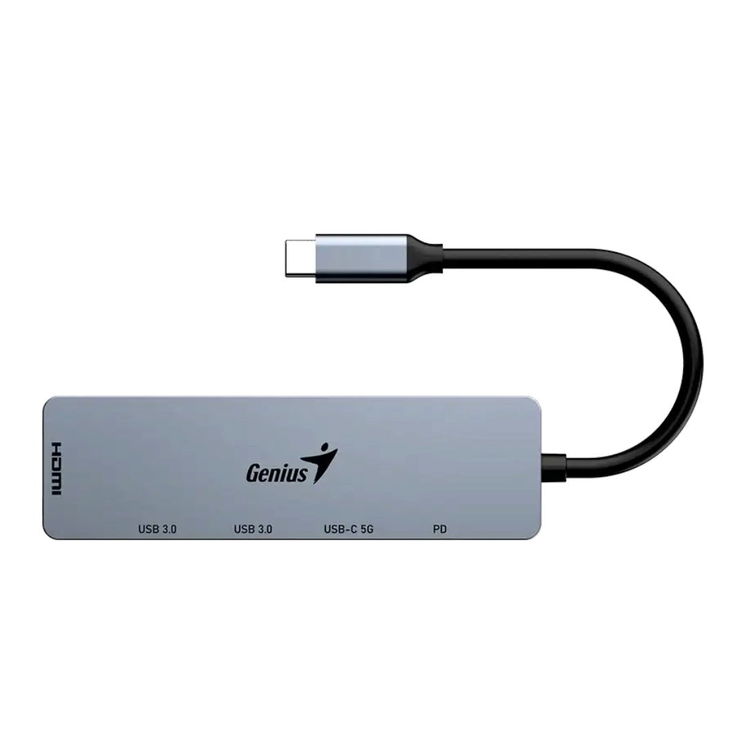 HUB USB-C Genius UH-500 2 USB-A 3.0 / 1 USB-C / 1 HDMI 4K Power Delivery 100W