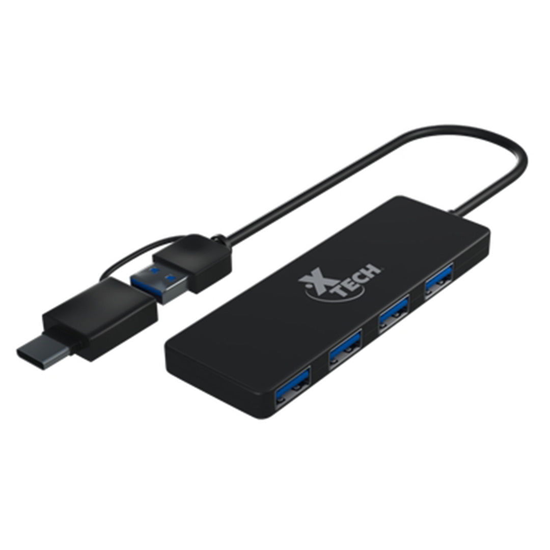 Hub USB-A 3.0 con adaptador USB-C a 4*USB-A 3.0 - Xtech XTC-390