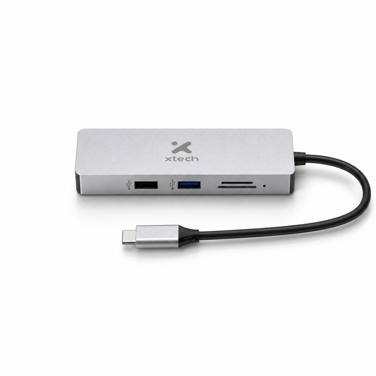 Adaptador multipuerto USB-C Xtech para laptop MacBook Windows y Chromebook