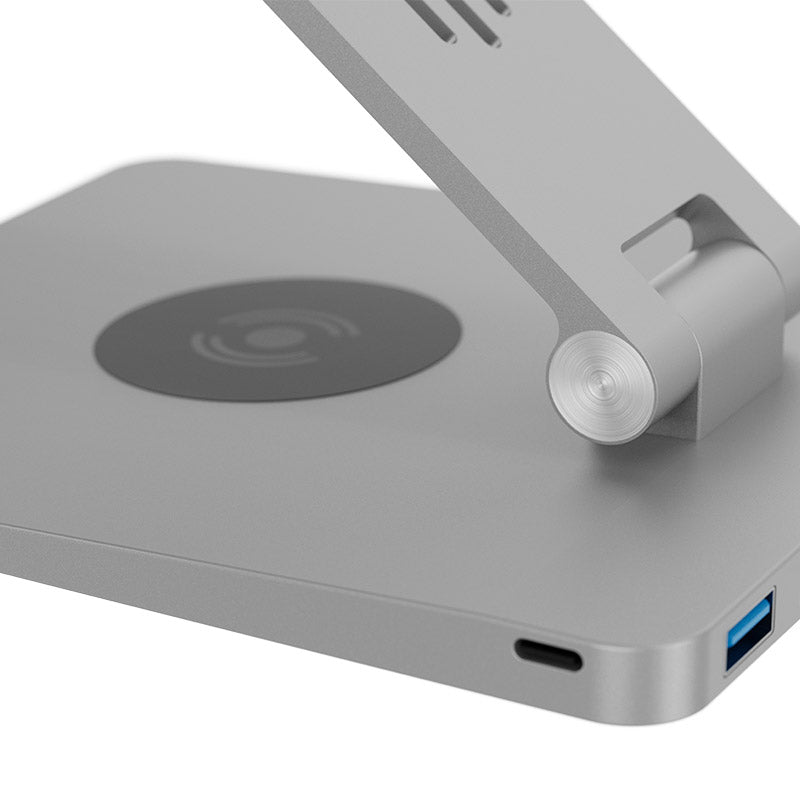 Docking Station Klip Xtreme DockStar KDA-500 9 en 1 con Soporte y Carga Inalámbrica