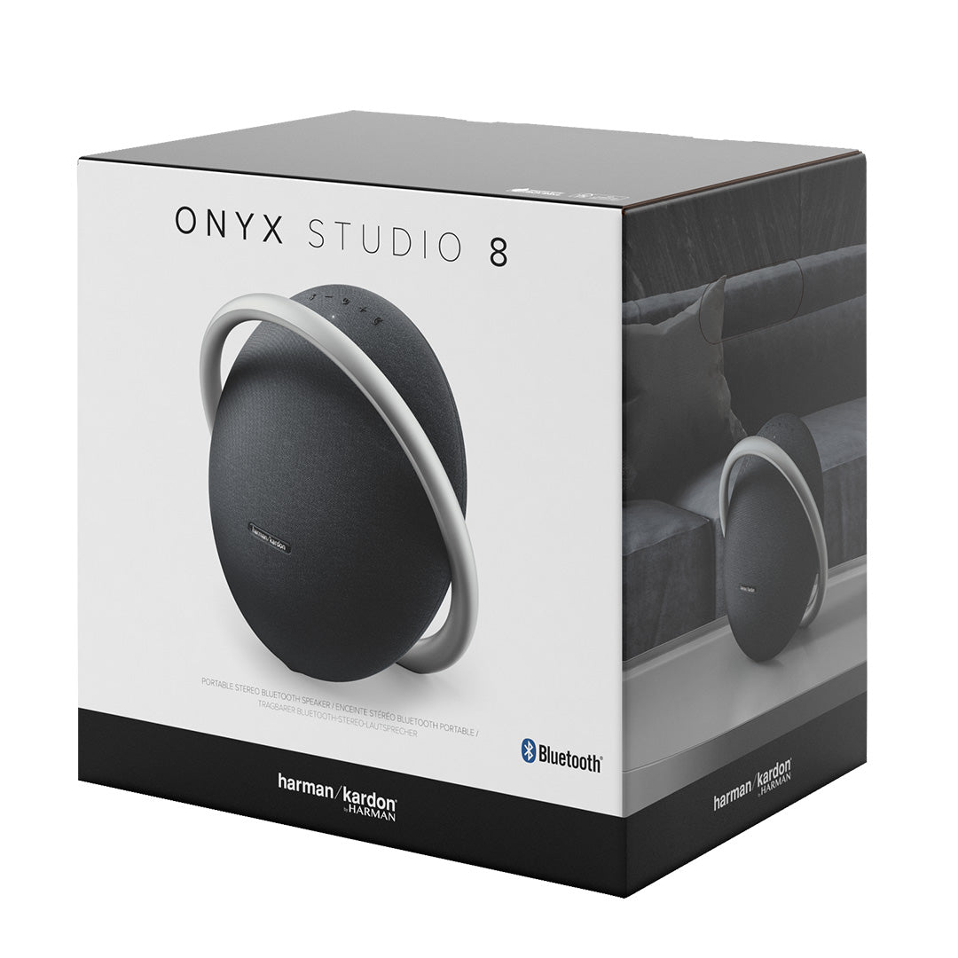 Parlante portátil Harman Kardon Onyx Studio 8, Bluetooth, 8hrs de reproduccion, negro