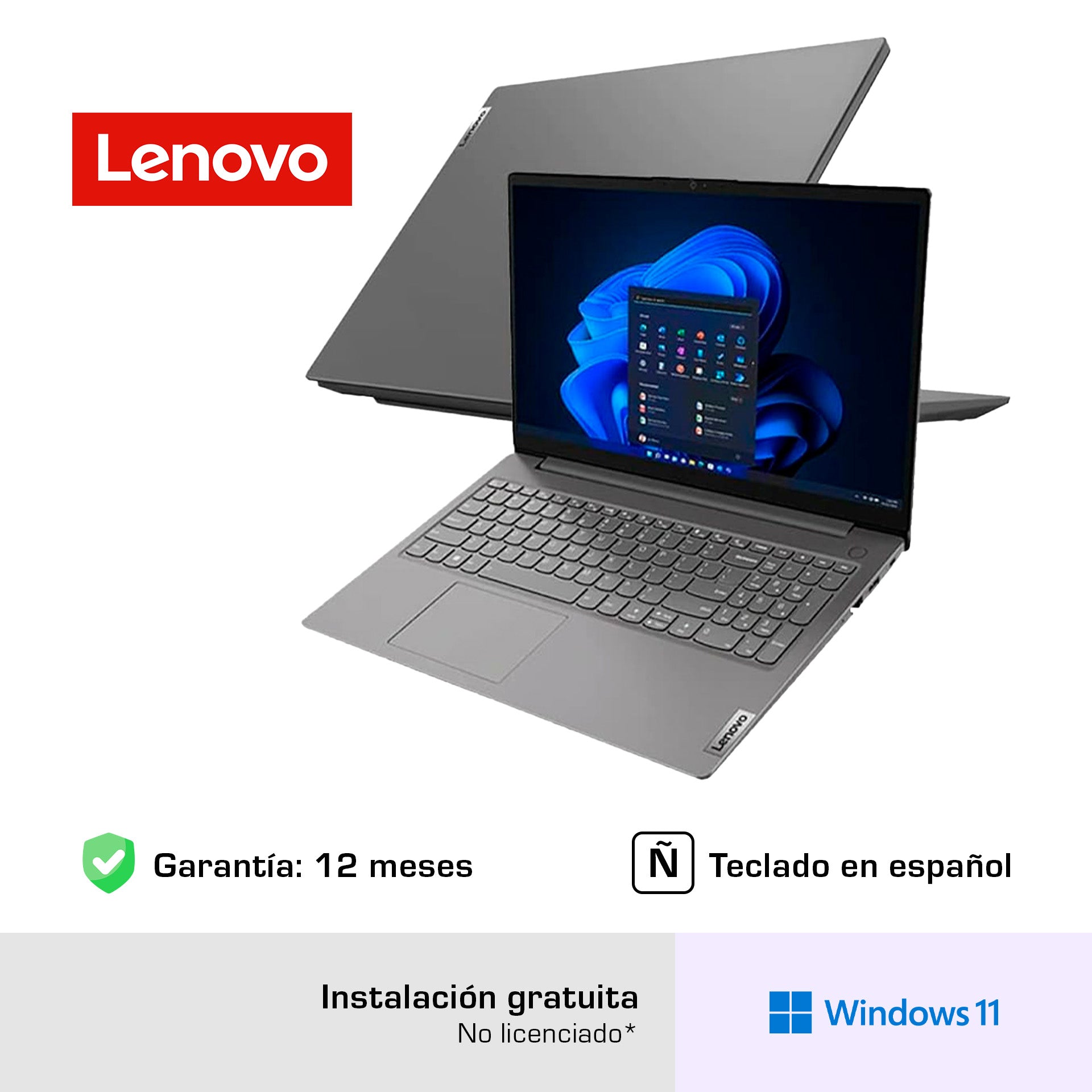 Notebook Lenovo V15 G3 IAP 15.6" FHD TN, Core i3-1215U, 8GB DDR4, 512GB SSD M.2, FreeDOS