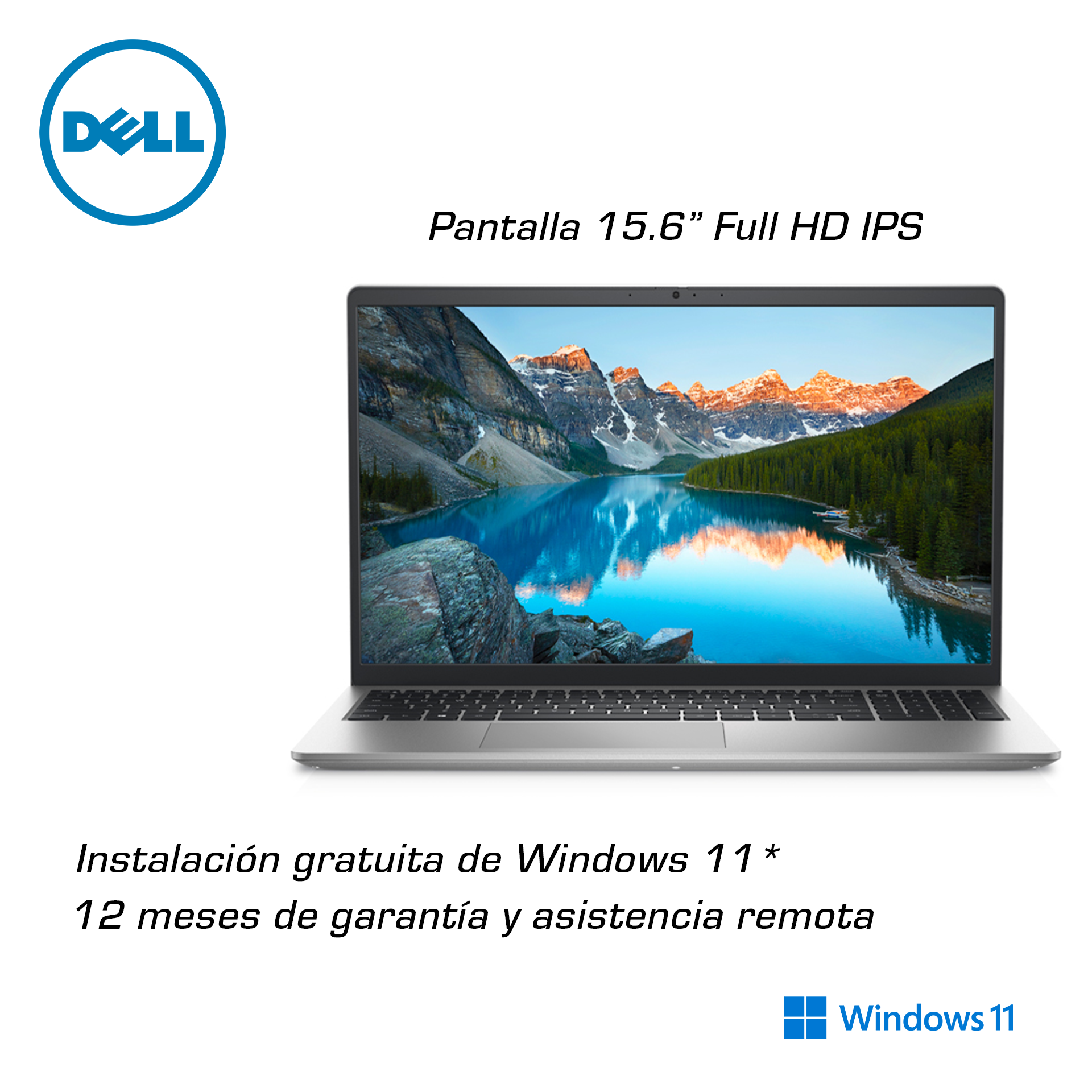 Laptop Dell Inspiron 3520, 15.6" FHD IPS, Intel Core i7-1255U hasta 4.70GHz, 8GB DDR4, 512GB SSD M.2, Ubuntu Linux