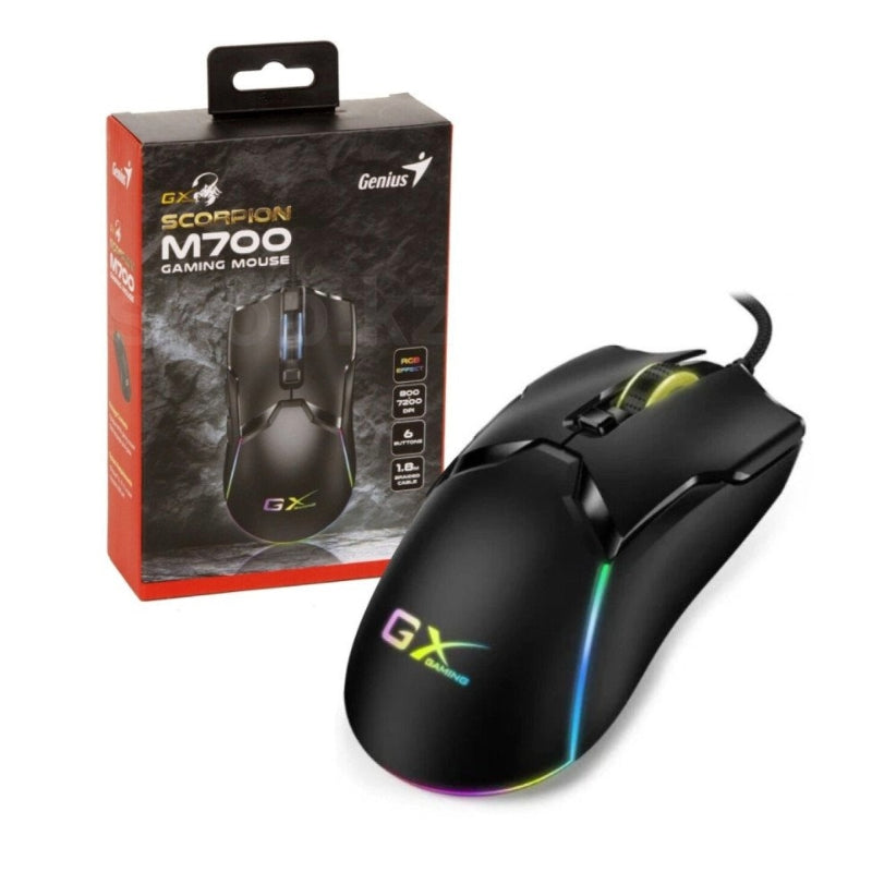 Mouse Gamer Genius GX Scorpion M700, 7200 DPI, RGB, USB cable