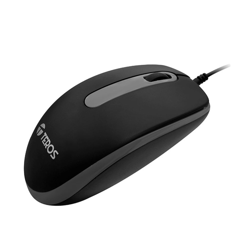 Mouse óptico Teros TE-1220S, cable USB