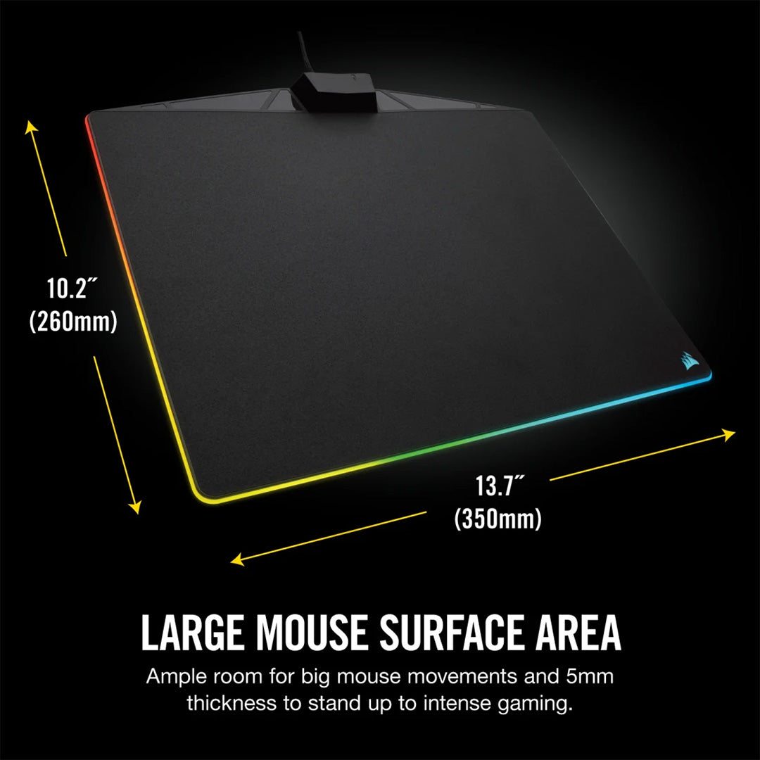 Mouse Pad Gamer Corsair MM800 Polaris - USB A - RGB - 26x35 cm