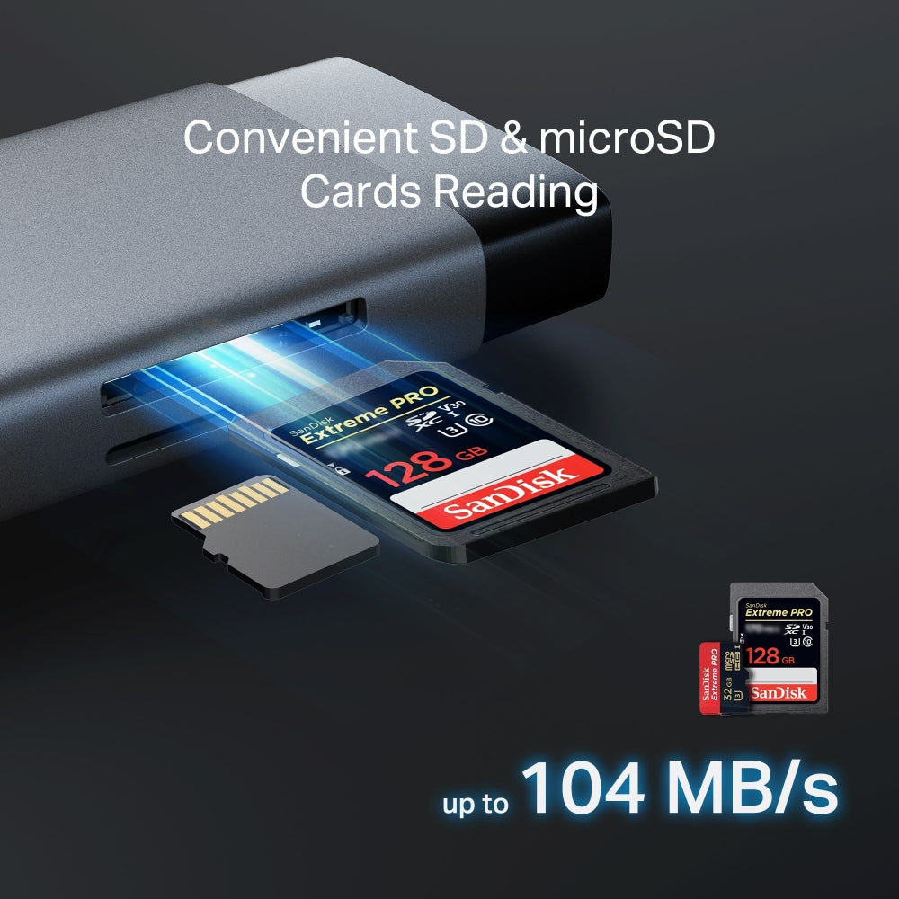 Transferencia de datos USB de hasta 5 Gbps con TP-Link UH9120C