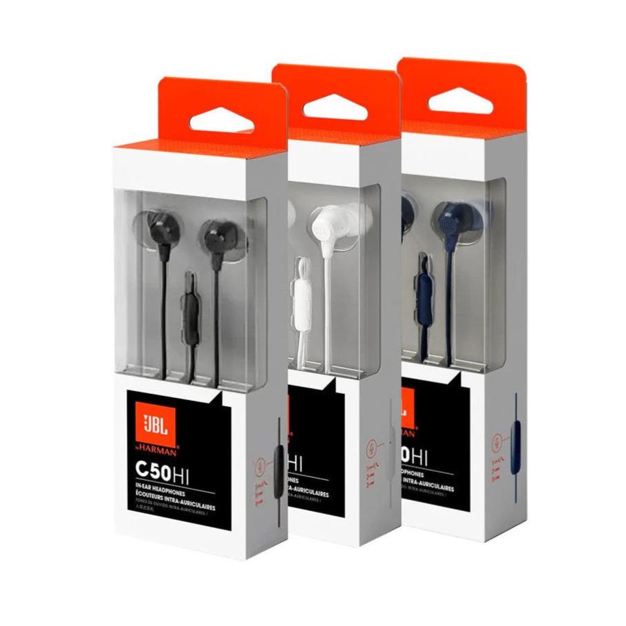 Audífonos manos libres JBL C50HI - conexión 3.5mm