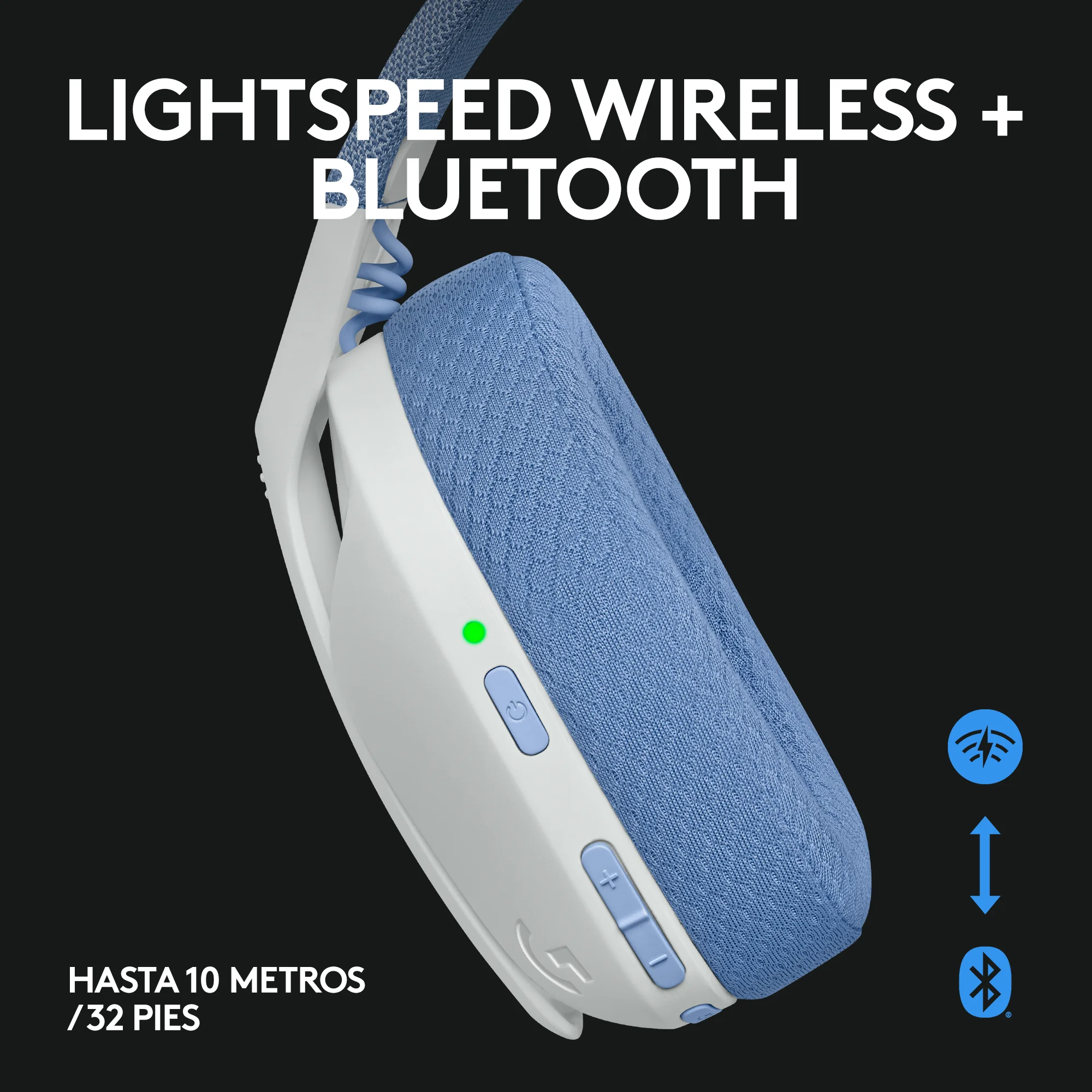 Audifonos Gamer Logitech LIGHTSPEED G435, Multiplataforma, Wireless/Bluetooth