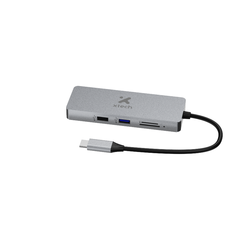 Hub USB-C Xtech XTC-564 5 en 1 con HDMI 4K, USB 3.0, SD y microSD