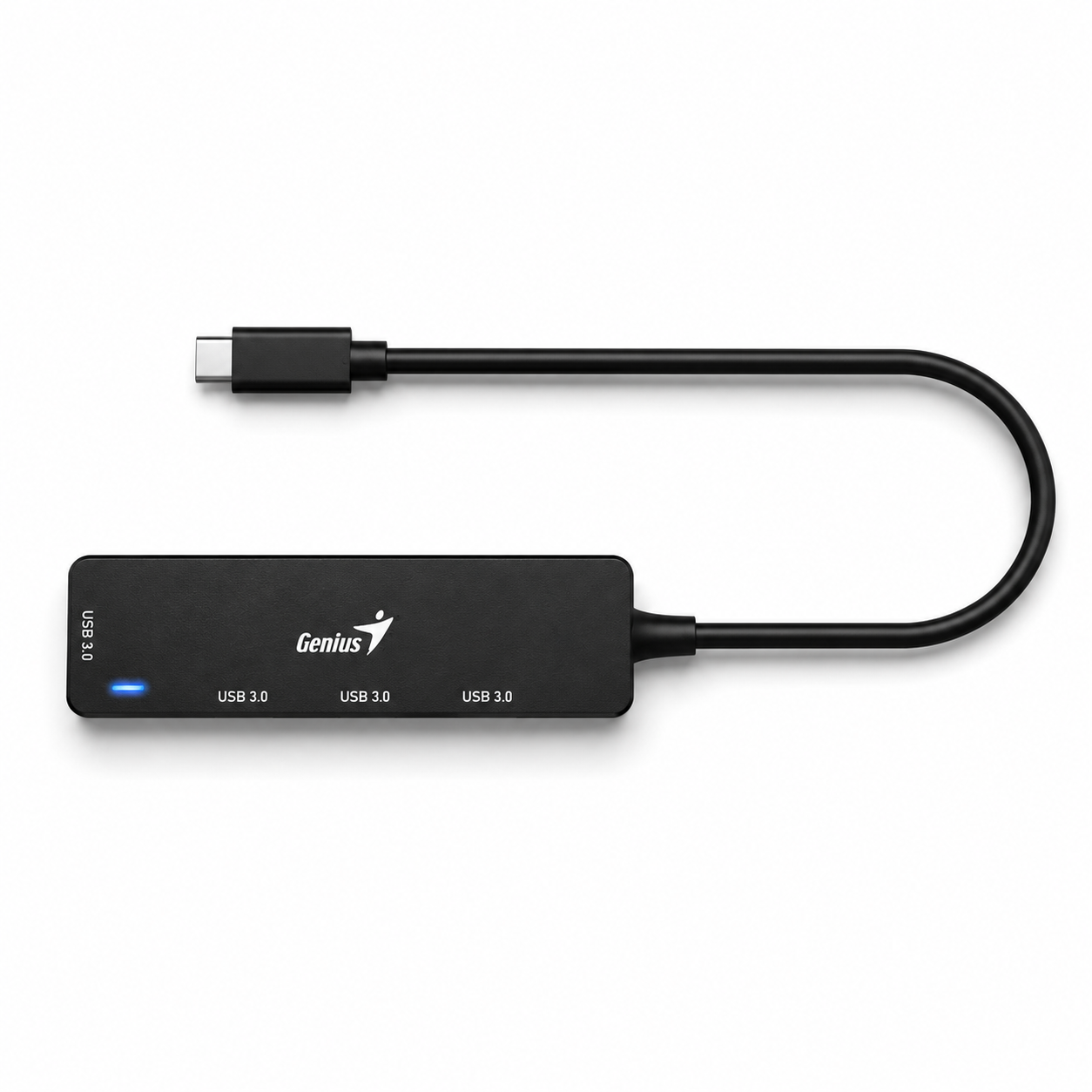 Hub USB-C Genius UH-400 de 4 Puertos USB 3.0, 5Gbps Plug & Play