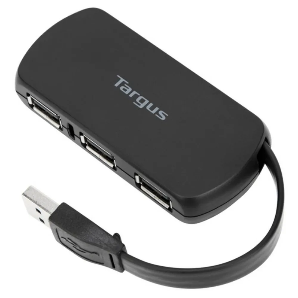 HUB USB Targus 4 Puertos USB-A 2.0, negro (ACH114US)