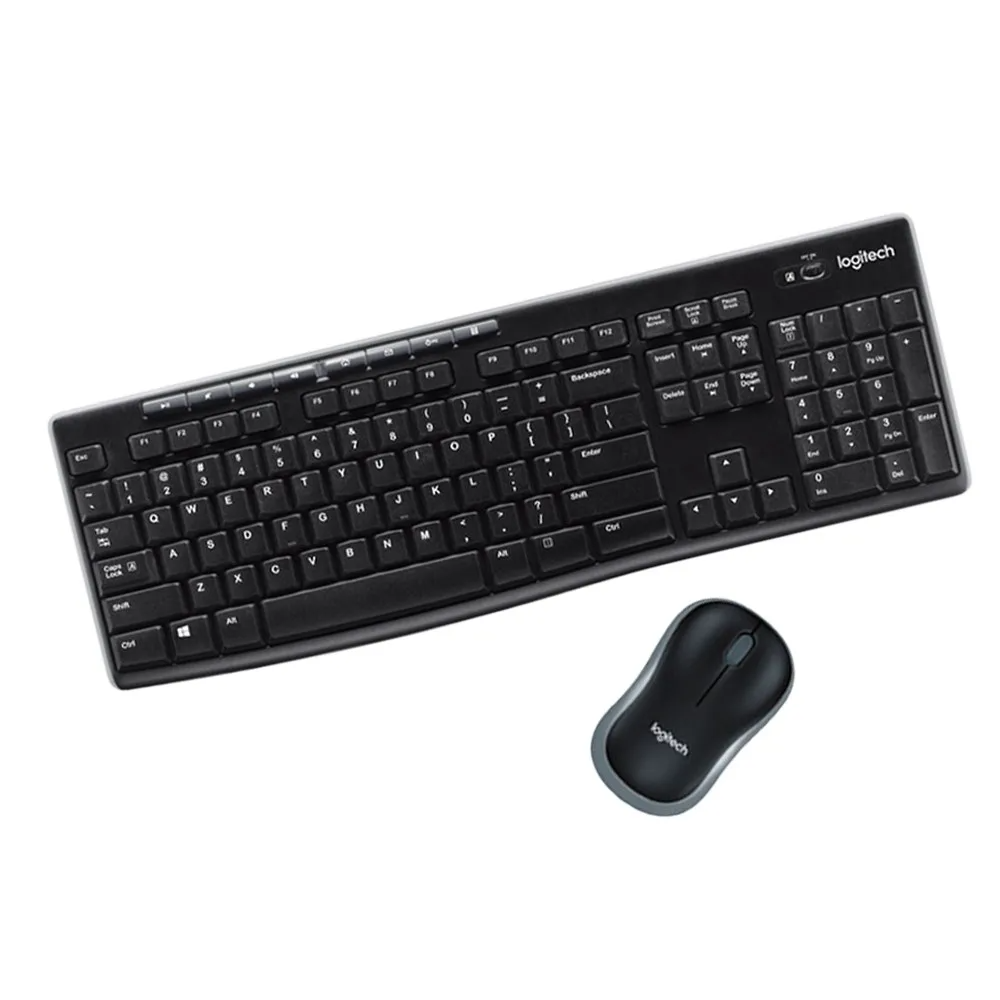 Combo Teclado y Mouse Logitech MK270, inalámbrico (USB 2.4 GHz), español, negro