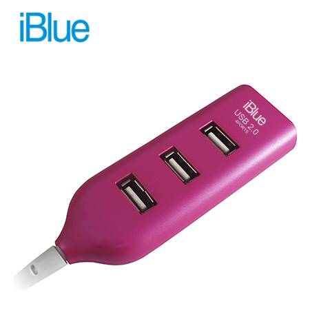 HUB USB iBlue 4 puertos 2.0, 1m