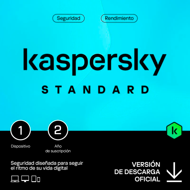 Kaspersky Standard Edition, para un 1 dispositivo, Licencia de 2 años