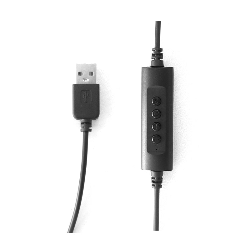 Audífono C/Microf. Teros TE8036, cable USB, negro