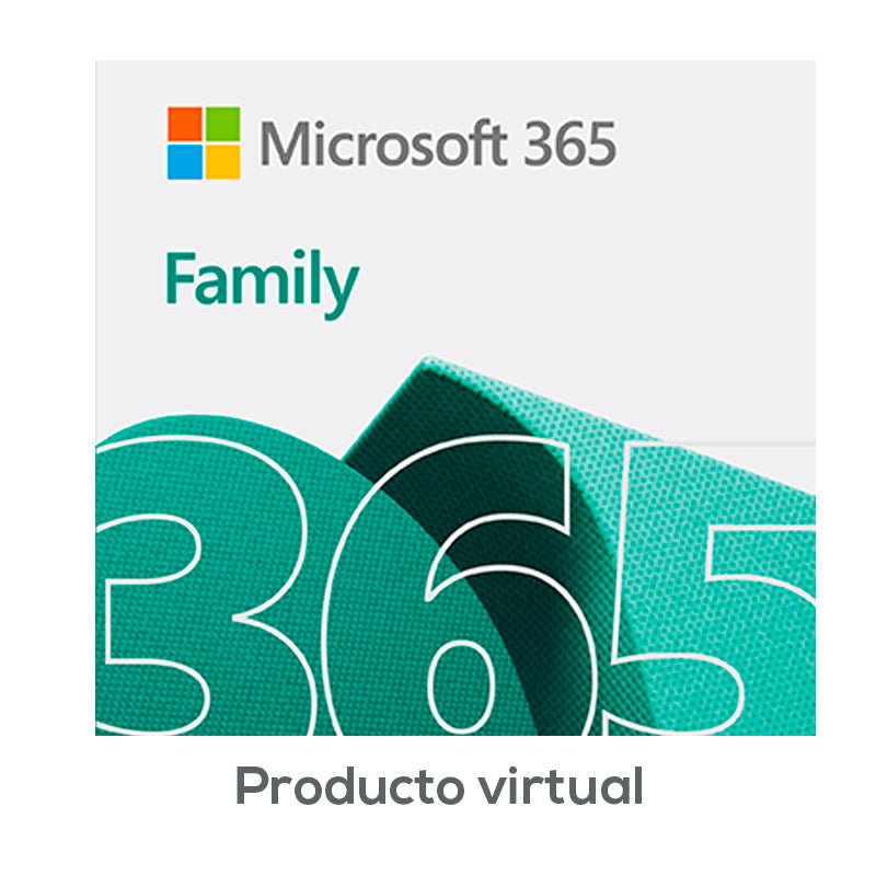 Licenciamiento Virtual (ESD) Microsoft 365 Family (un año / 2-6 personas)