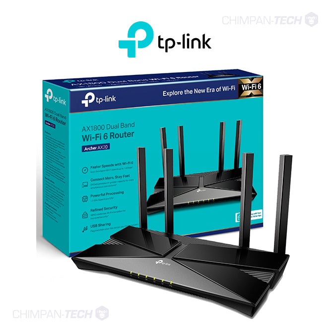 Router TP-Link Archer AX1800, Wi-Fi 6 de doble banda, Procesador Quad-Core, Amplia cobertura