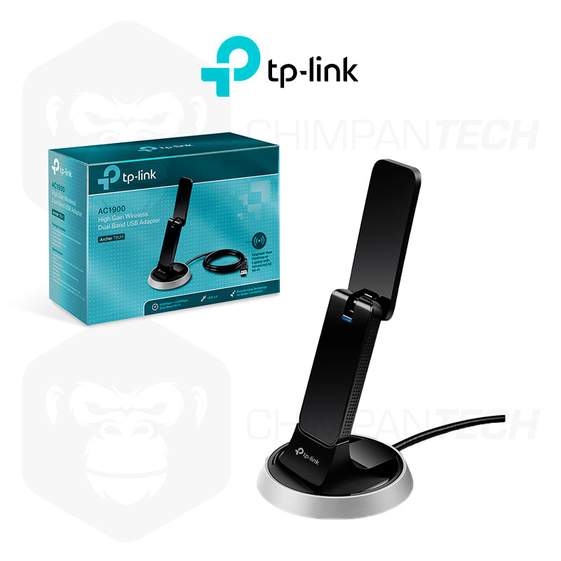 Adaptador USB Wireless TP-Link AC1900 Archer T9UH, Doble banda 2.4 GHz / 5 GHz, 1900 Mbps