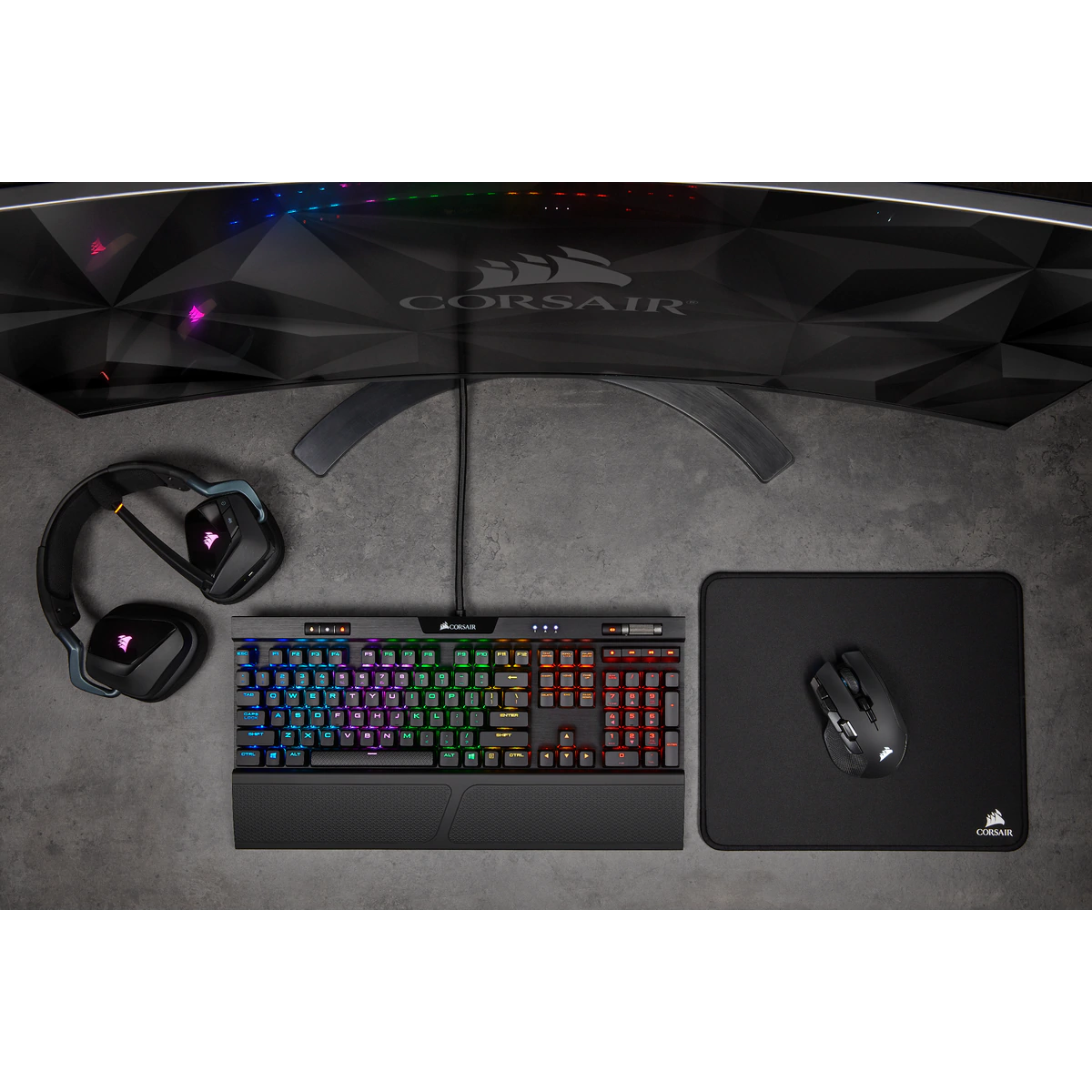 Mouse Gamer Corsair Ironclaw RGB Wireless Slipstream, (Bluetooth + USB receptor + Cable USB)