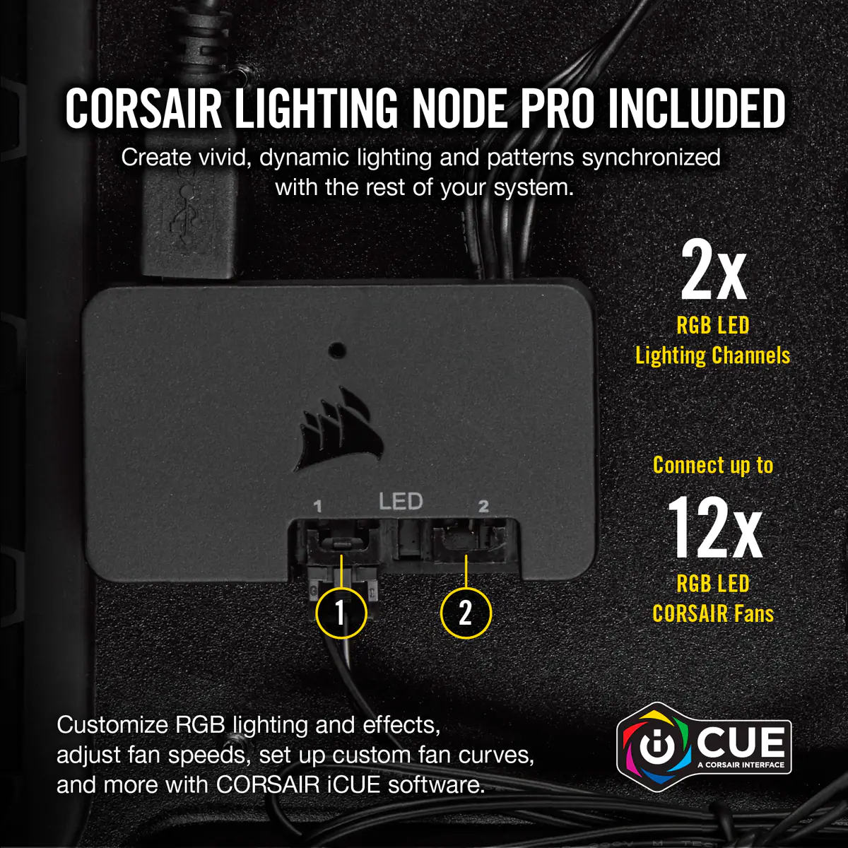 Fan Corsair LL140 RGB, 14 cm, 1300 RPM, 13.2 VDC, 4 pines, PWM Control (Pack de 2 unidades)