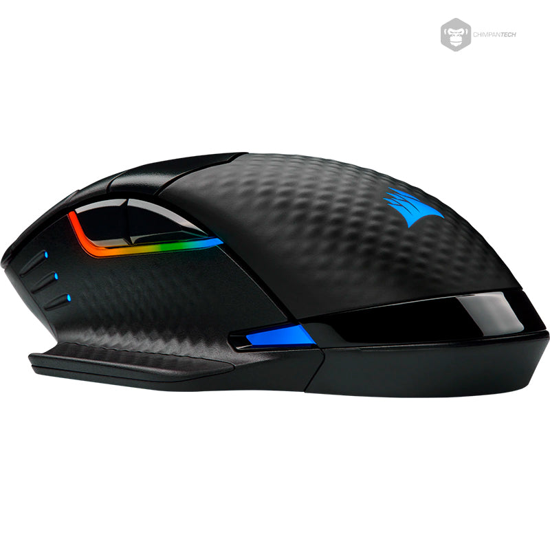 Mouse Gamer Corsair Dark Core RGB Pro Wireless Slipstream, (Bluetooth + USB receptor + Cable USB)