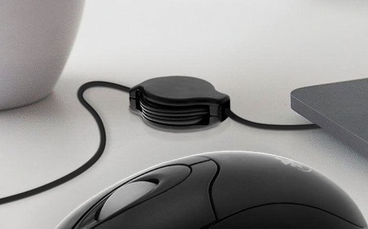 Mouse Xtech XTM-150 con cable USB retráctil