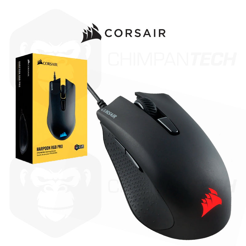 Mouse Gamer Corsair Harpoon RGB Pro, cable USB