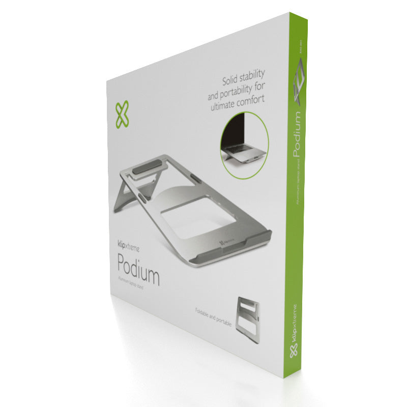 Base para Laptop Klip Xtreme Podium KAS-001, hasta 15.6", aluminio