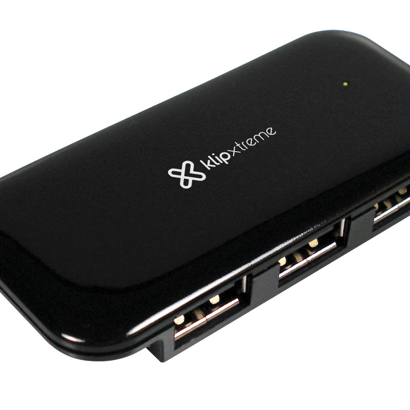 Concentradores USB Hub - 4 x USB 2.0, Concentrador universal con alimentación Klip Xtreme KUH-190B