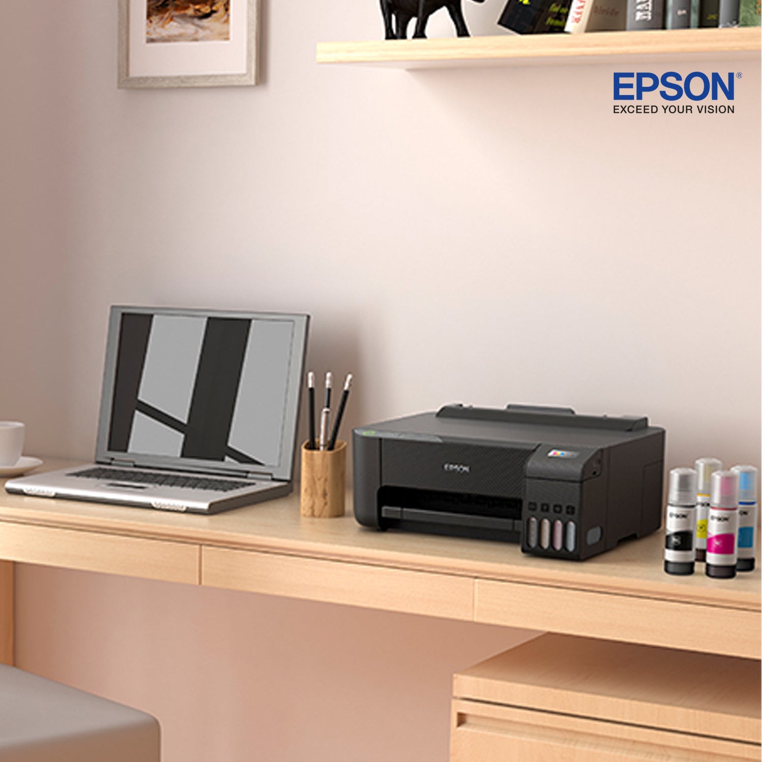 Impresora de tinta continua Epson L1210, Imprime / USB