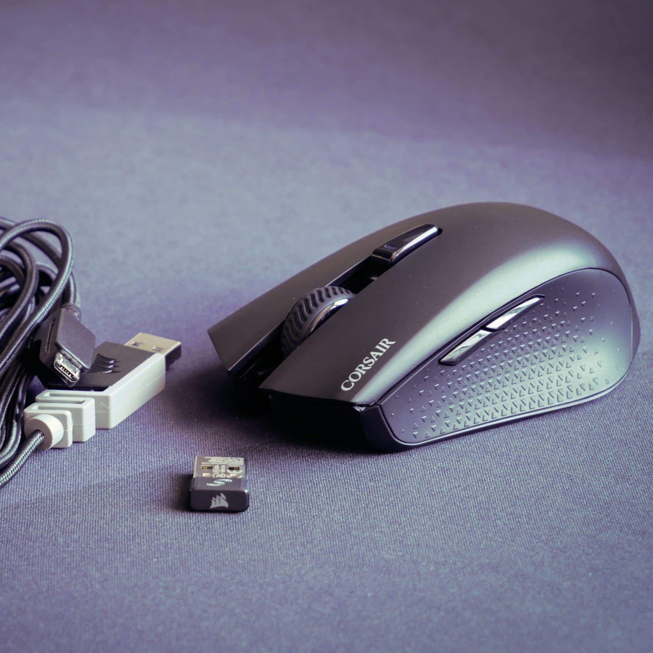Mouse Gamer Corsair Harpoon RGB Wireless Slipstream, (Bluetooth + USB receptor + Cable USB)