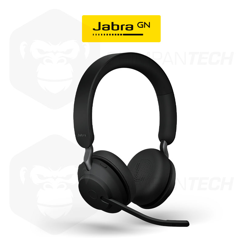 Audífonos con micrófono Jabra Evolve2 65 MS, Multidispositivos (Bluetooth + receptor USB-A)
