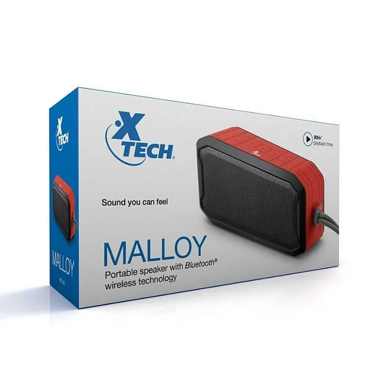 Parlante portátil Xtech Malloy XTS-621, Bluetooth, IPX6, 20 hrs