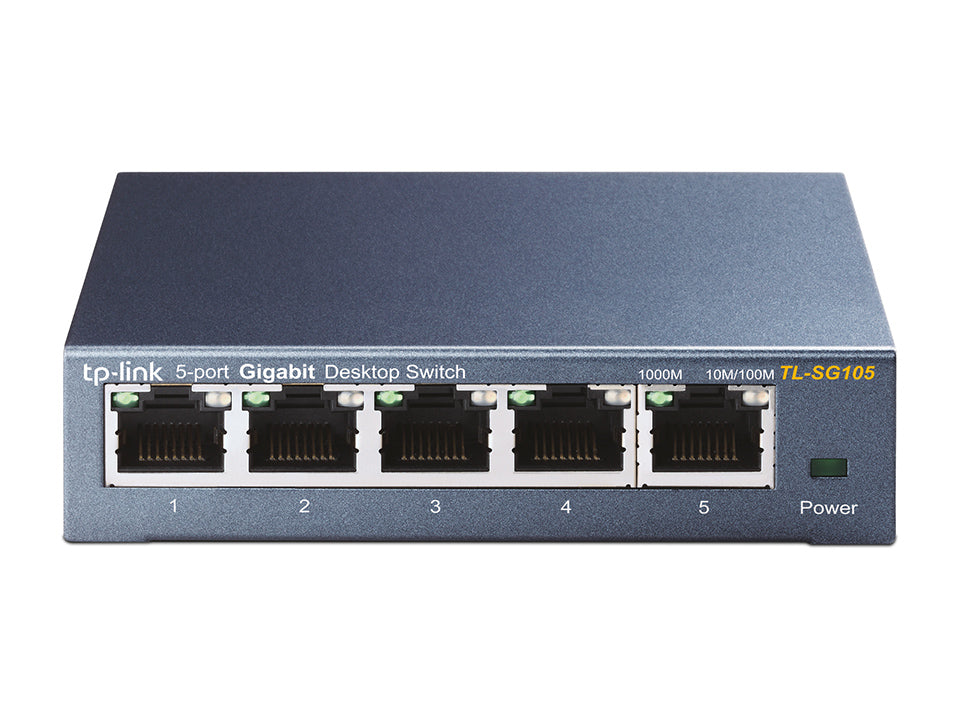 Switch No Administrable TP-Link TL-SG105, 5 RJ-45 10/100/1000 Mbps, 100V - 240VAC