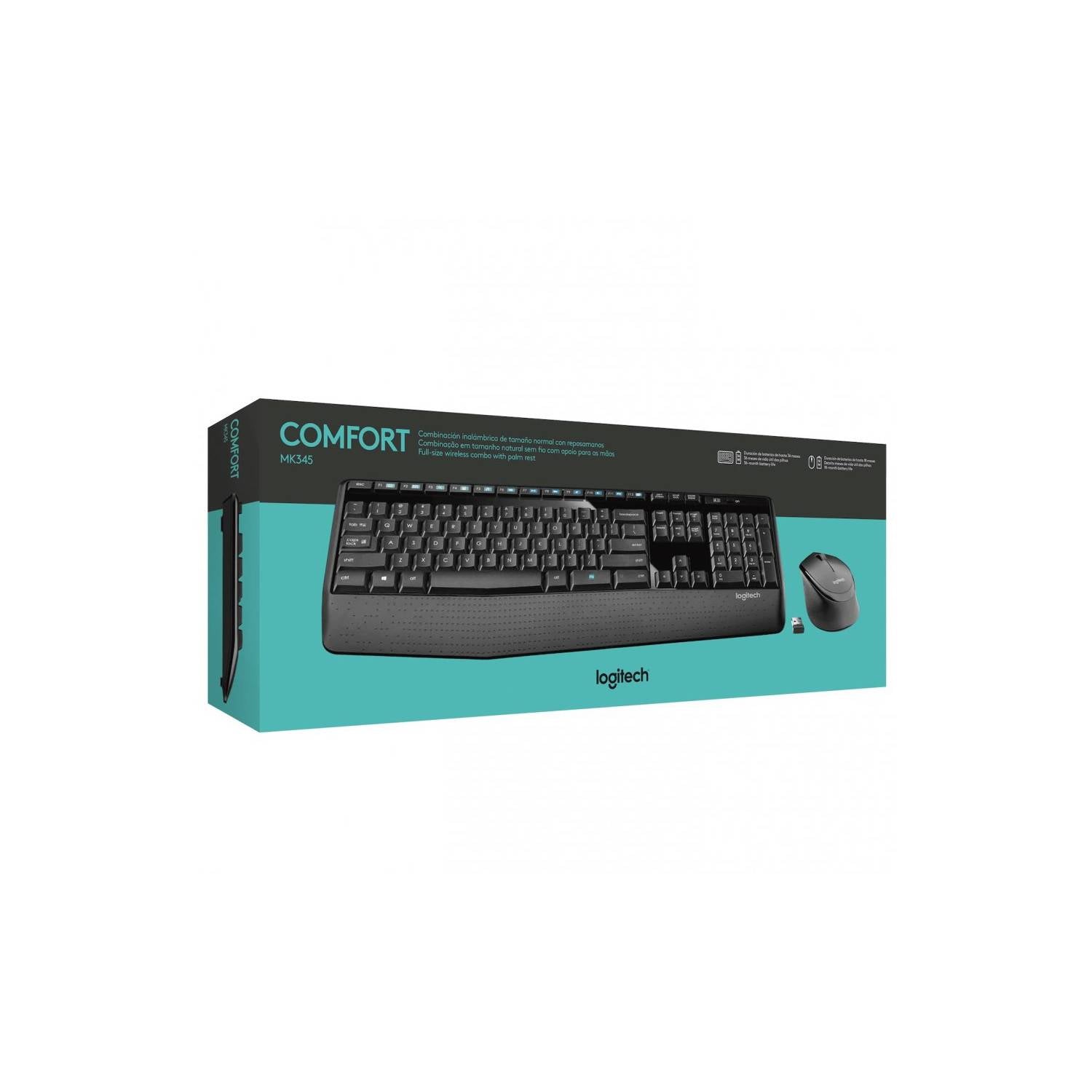 Logitech mk345 español hot sale