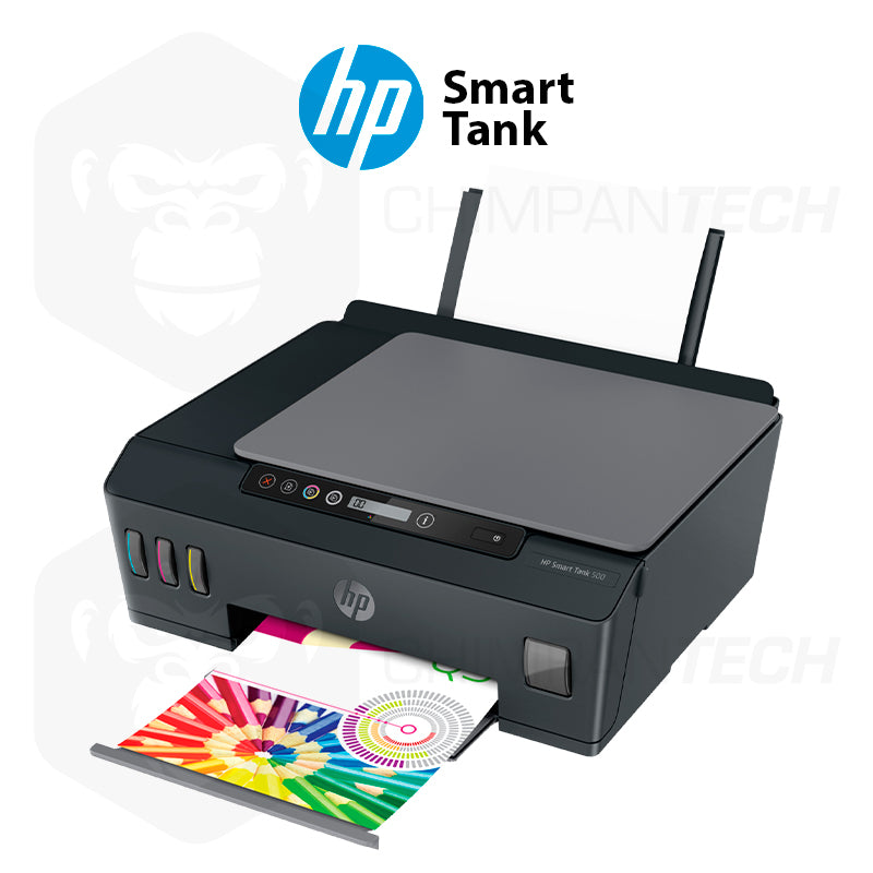 Impresora Multifuncional HP Smart Tank 500, imprime / escanea / copia / USB